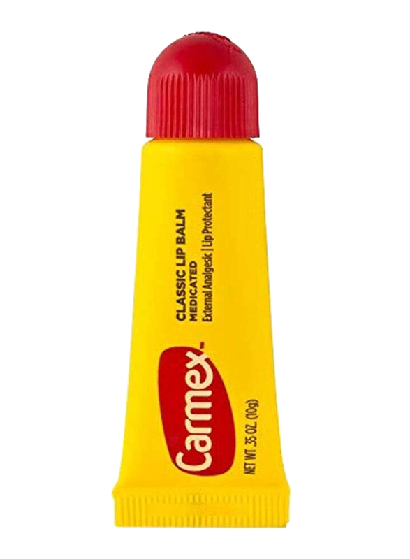 Carmex Medicated Classic Lip Balm, 10gm, 6 Piece, Yellow