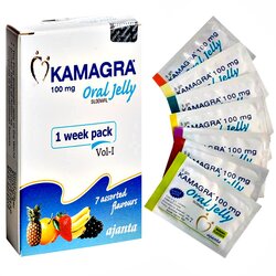 1 Week Pack of 7 Assorted Flavour Oral Jelly, 100mg