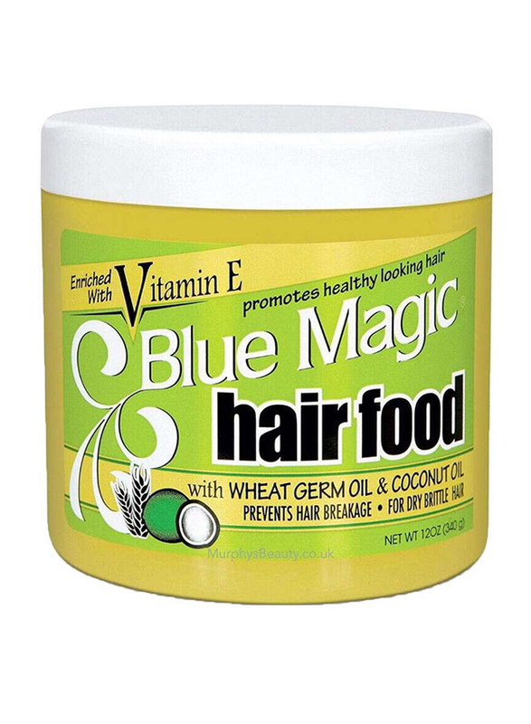 Blue Magic Hair Food with Wheat Germ and Coconut Oil for Dry Hair, 12oz