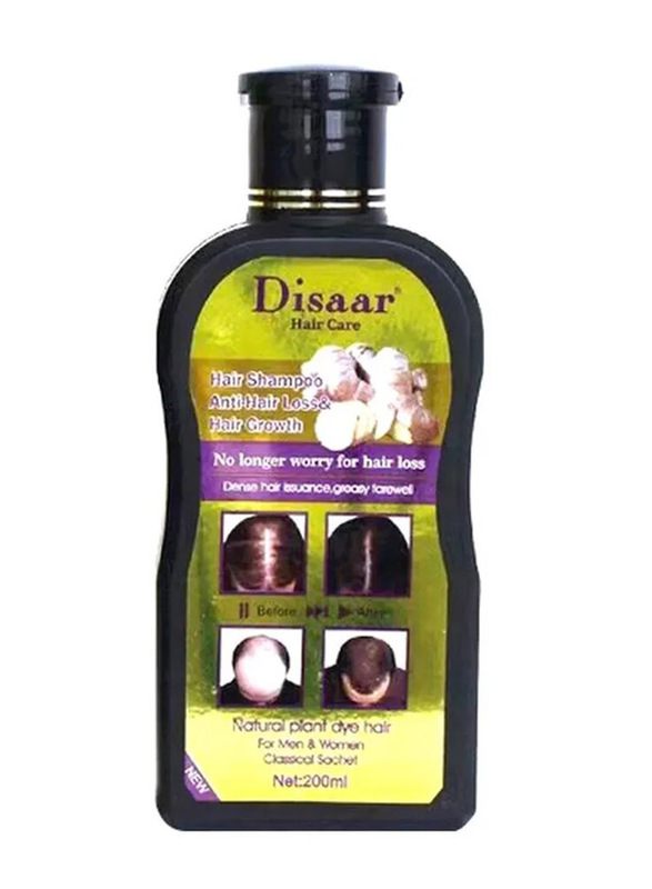 Disaar Hair Growth Ginger Shampoo for All Hair Types, 200ml