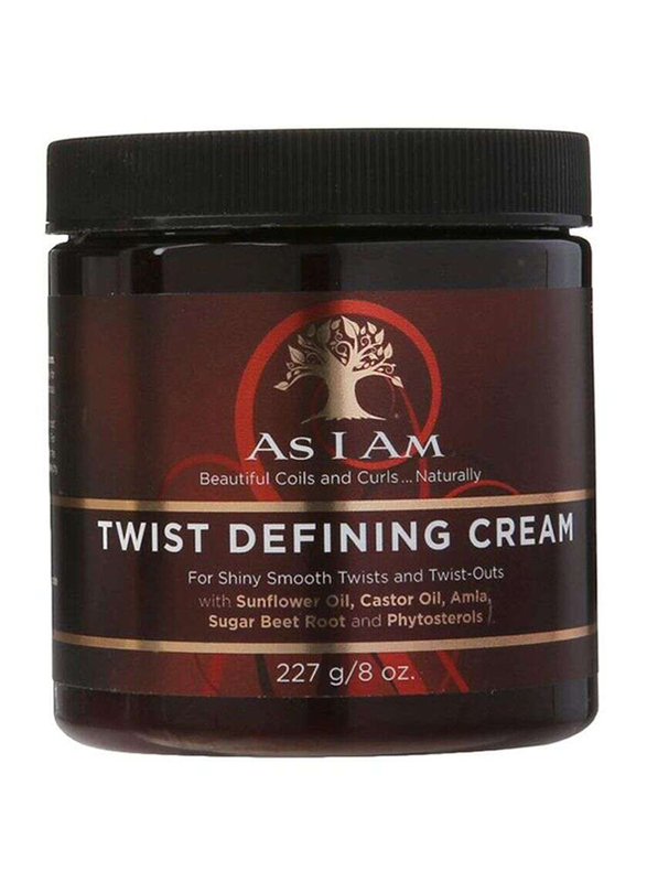 As I Am Coils And Curls Naturally Twist Defining Cream for All Hair Types, 8oz