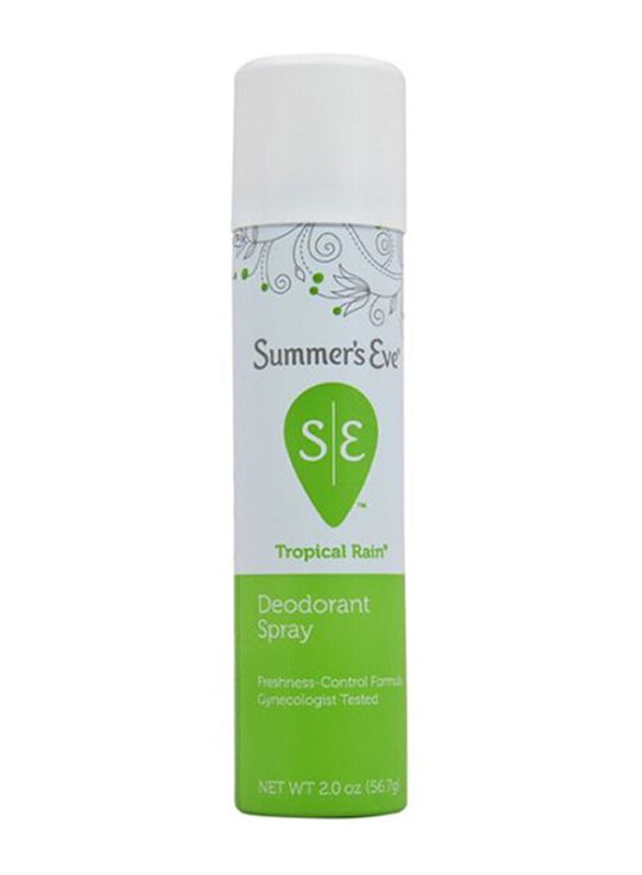 

Summer's Eve Tropical Rain Deodorant Spray, 57gm