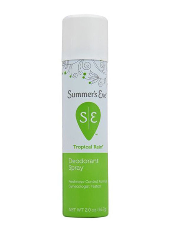 Summer's Eve Tropical Rain Deodorant Spray, 57gm