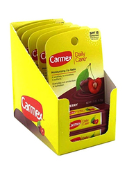 Carmex Medicated Classic Cherry Lip Balm, 4.25gm, Red