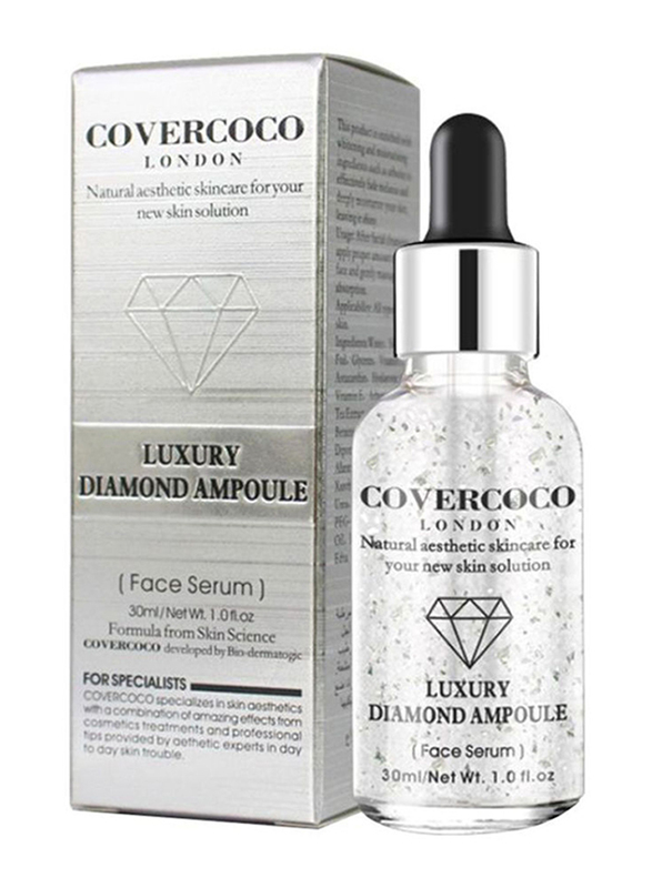 Covercoco London Luxury Diamond Ampoule Face Serum, 30ml