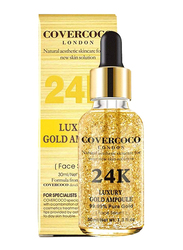 Cutelove Covercoco 24K Luxury Pure Gold Ampoule Facial Serum, 30ml