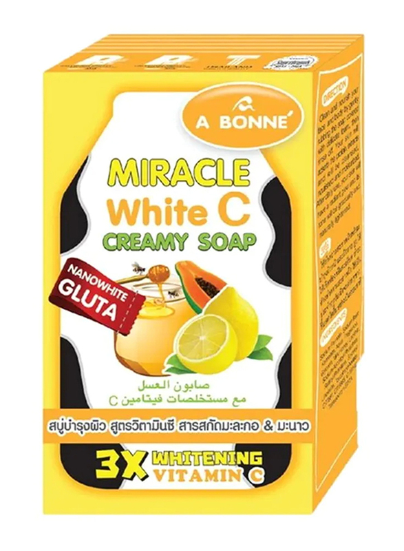 

A Bonne A Bonee Miracle White C Creamy Soap, 90gm