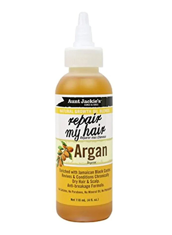 Aunt Jackie's Repair My Hair Argan Oil for All Hair Types, 118ml