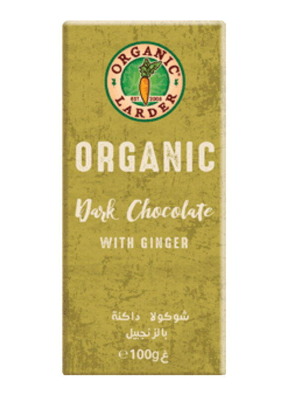 

Organic Larder Organic Dark Chocolate with Ginger, 100g