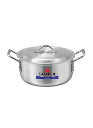 Sonex 21cm Aluminium Metal Finish Baby Classic Round Cooking Pots, Silver