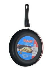 Majestic 30cm Non Stick Round Italian Frying Pan, Black/Red