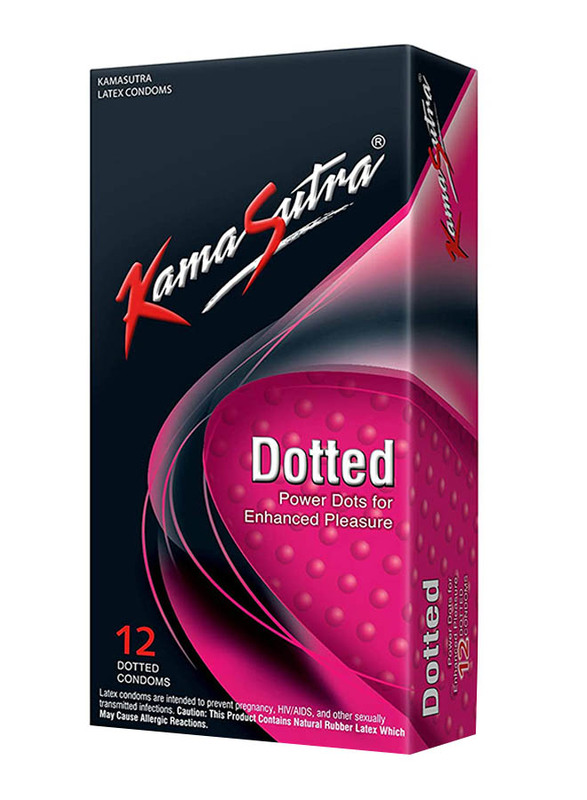 Kamasutra Dotted Condoms, 12 Pieces