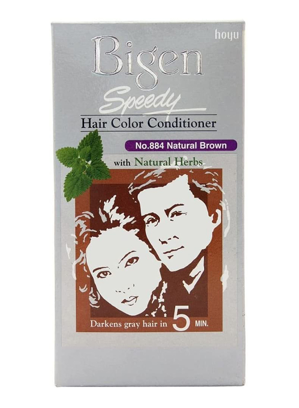 Bigen Speedy Hair Color Conditioner, 80gm, No.884 Natural Brown