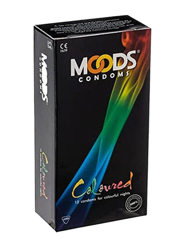 

Moods Coloured Condoms, 12 Piece