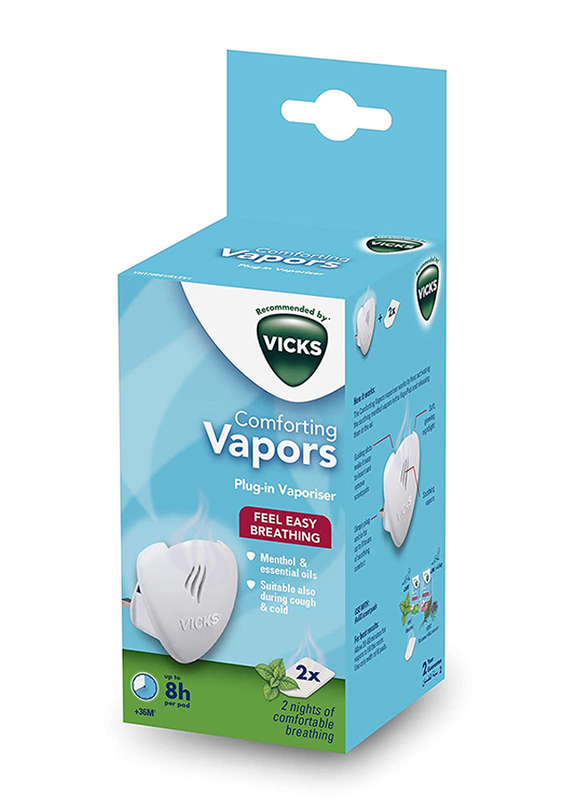 Vicks Menthol Comforting Vapours Plug in, VH 1700 E, White