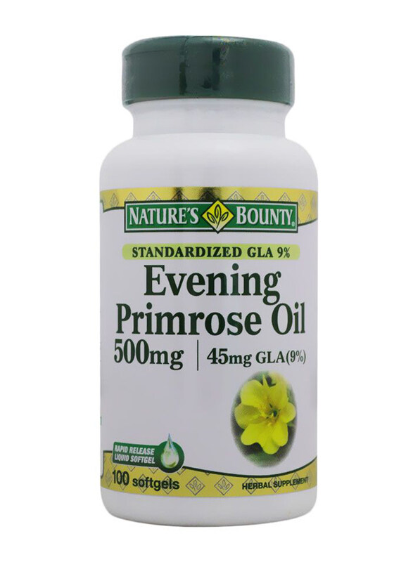 

Nature's Bounty Evening Primrose Oil Herbal Supplement, 500mg, 100 Softgels