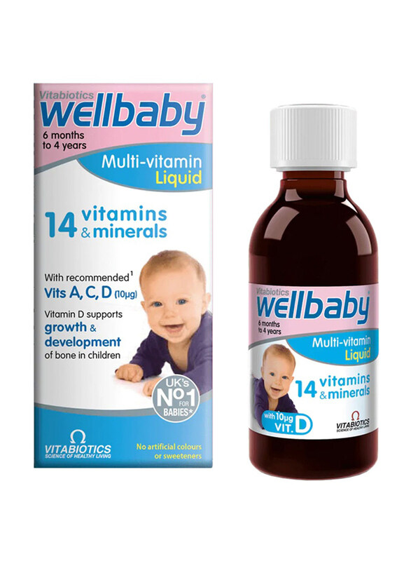 

Vitabiotics Wellbaby Multivitamin Liquid, 150ml