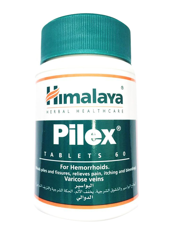 Himalaya Pilex Herbal Supplements, 60 Tablets