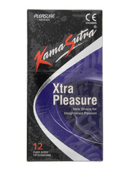 Kamasutra Xtra Pleasure Condoms, 12 Pieces