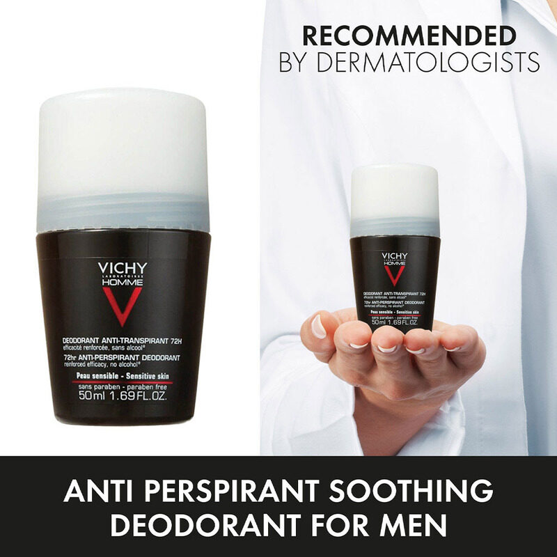

Vichy Homme 72 Hour Anti-Perspirant Deodorant Roll-On, 50ml
