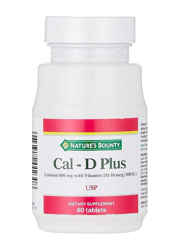 

Nature's Bounty Calcium D Plus Dietary Supplement, 60 Tablets