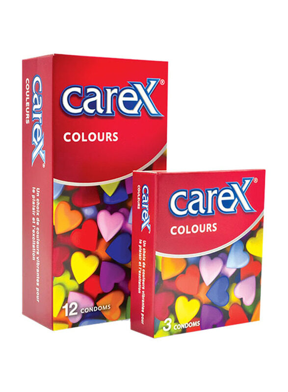 

Carex Colours Condoms, 12 Piece