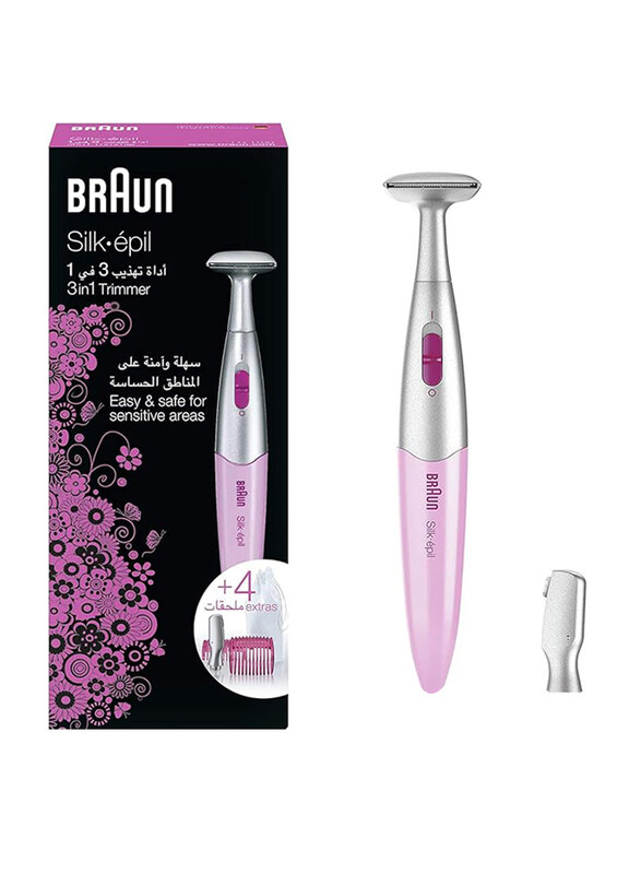 

Braun Silk Epil 3-In-1 Trimmer, FG1100, Pink/Silver