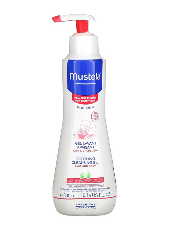 

Mustela 300ml Baby Soothing Cleansing Gel, White