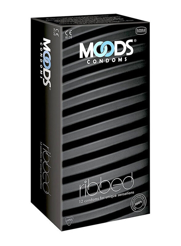 

Moods Ribbed Condoms, 12 Piece