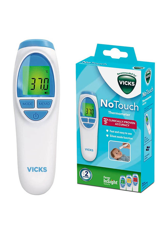 Vicks Thermometer with No Touch Technology, VNT200EU, White