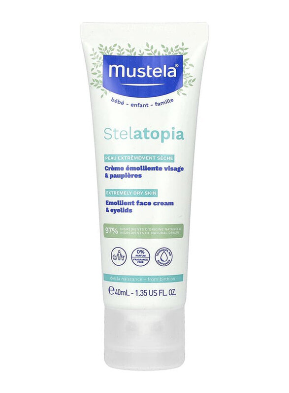 

Mustela 40ml Stelatopia Emollient Face Cream & Eyelids, White