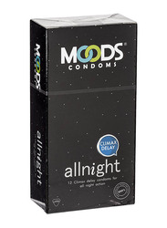 Moods All Night Climax Delay Condoms, 12 Pieces
