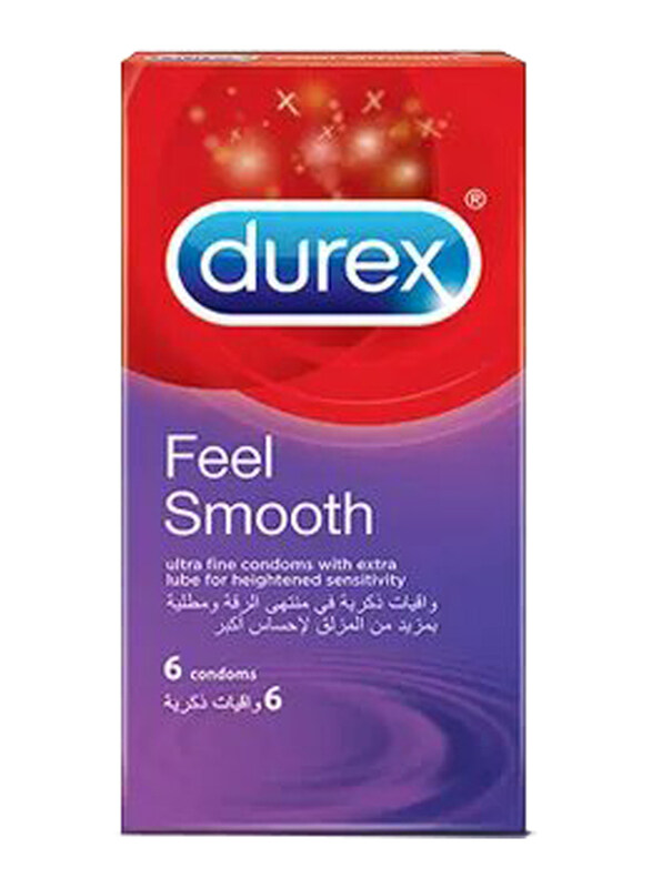 

Durex Feel Smooth Condoms, 6 Pieces