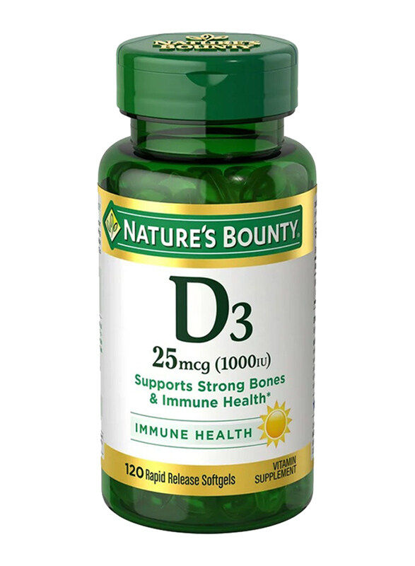 

Nature's Bounty Vitamin D3 Vitamin Supplement, 1000Iu, 120 Softgels