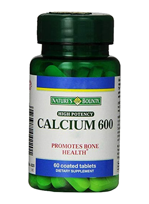 

Nature's Bounty High Potency Calcium Dietary Supplement, 600mg, 60 Tablets