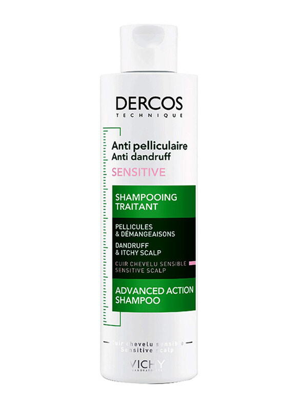 

Vichy Dercos Sensitive Advanced Action Shampoo for Anti Dandruff, 200ml