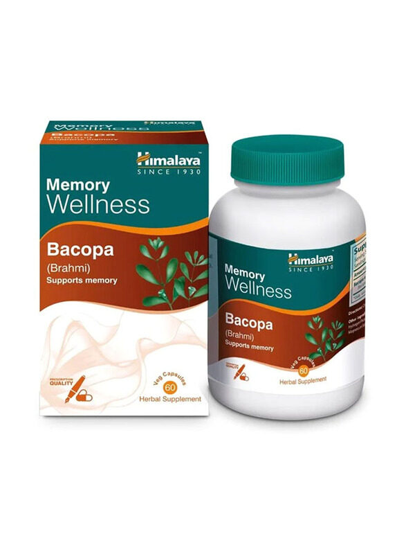 

Himalaya Memory Wellness Bacopa Brahmi Capsules, 60 Capsules