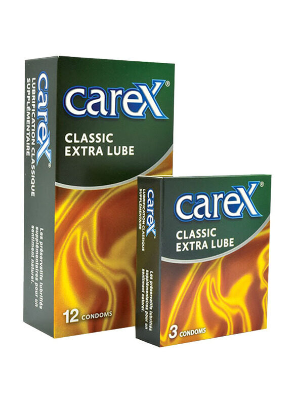 

Carex Classic Extra Lube Condoms, 12 Piece