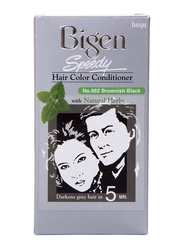 Bigen Speedy Hair Color Conditioner, 80gm, No.882 Brownish Black