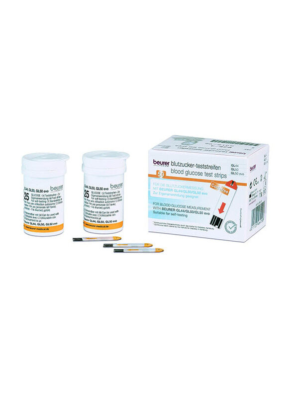 

Beurer Gl 44/50 Glucose Test Strips, White