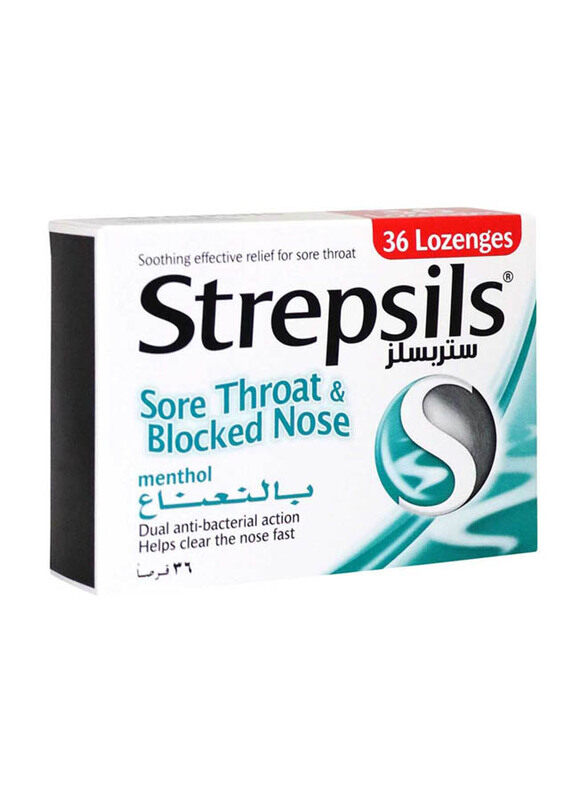 

Strepsils Sore Throat & Blocked Nose Lozenges, 36 Lozenges