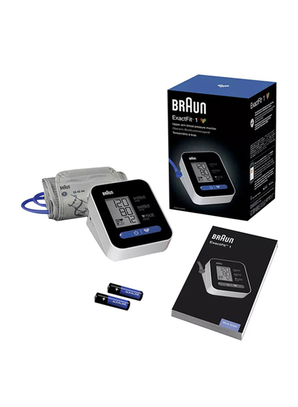 Braun ExactFit 1 Blood Pressure Monitor Upper Arm, BUA 5000 EUV1, Black