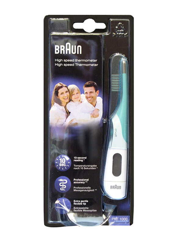 

Braun PRT1000 Thermometer, White/Green