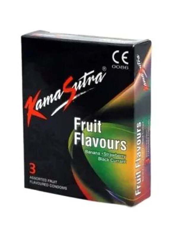 

Kamasutra Fruit Flavours Condoms, 3 Piece