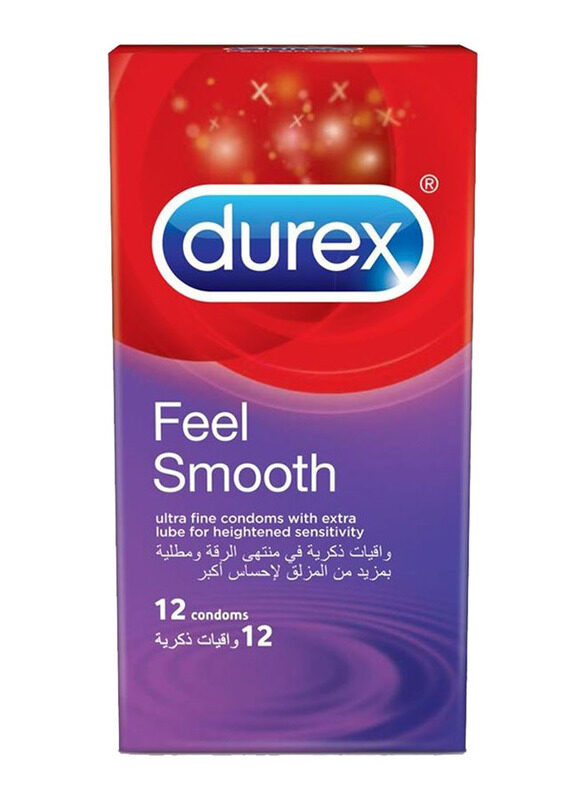 

Durex Feel Smooth Condoms, 12 Pieces