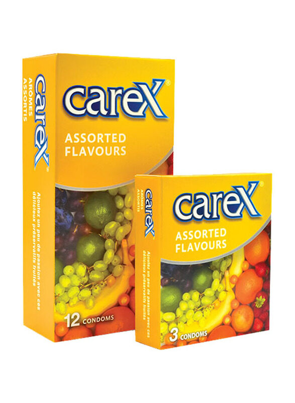 

Carex Assorted Flavours Condoms, 12 Piece