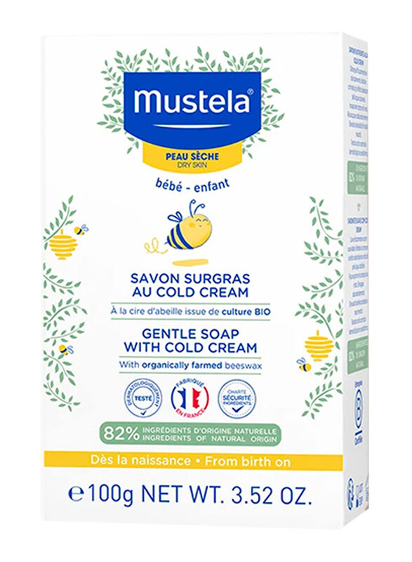 

Mustela 100gm Gentle Soap with Cold Cream, White