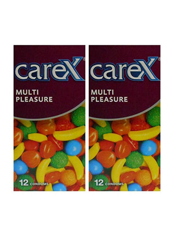 Carex Multi Pleasure Condoms, 24 Pieces