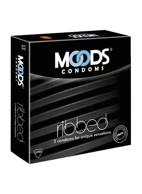 

Moods Ribbed Condoms, 3 Piece
