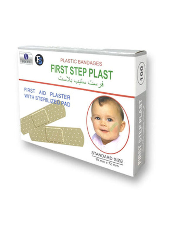 

First Step Standard Bandages, 100 Pieces